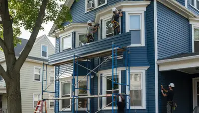 Vinyl siding installation in Medford, MA for durable, energy-efficient home exterior protection