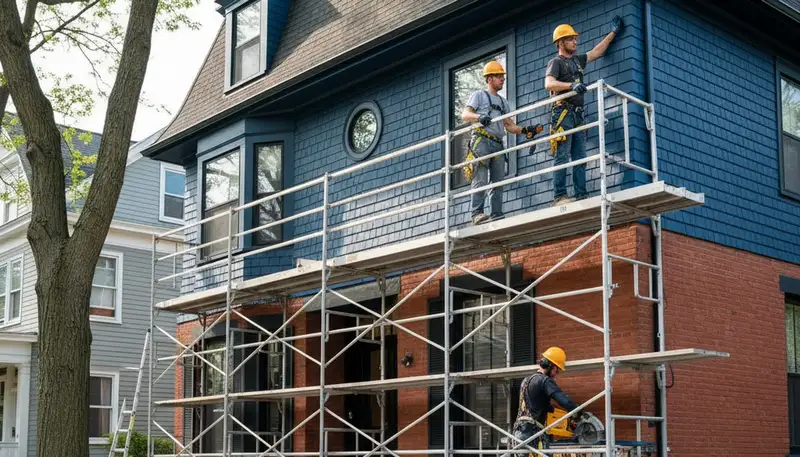 Vinyl siding service in Medford, MA for durable home exterior protection and curb appeal