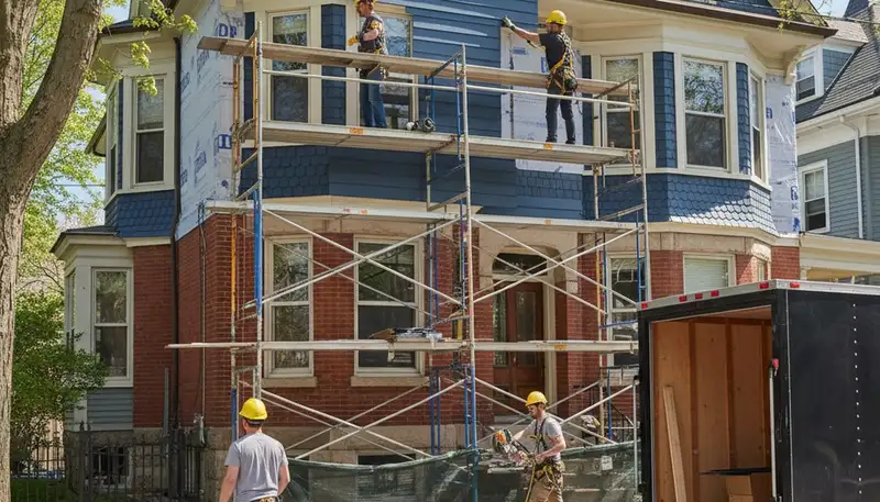 Vinyl siding installation in Medford, MA for a home exterior upgrade
