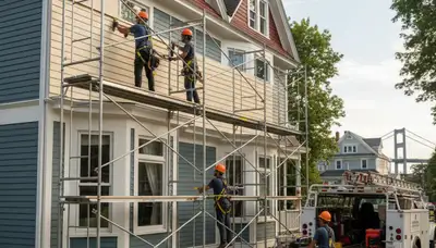 Vinyl siding installation in Medford, MA by a professional siding contractor