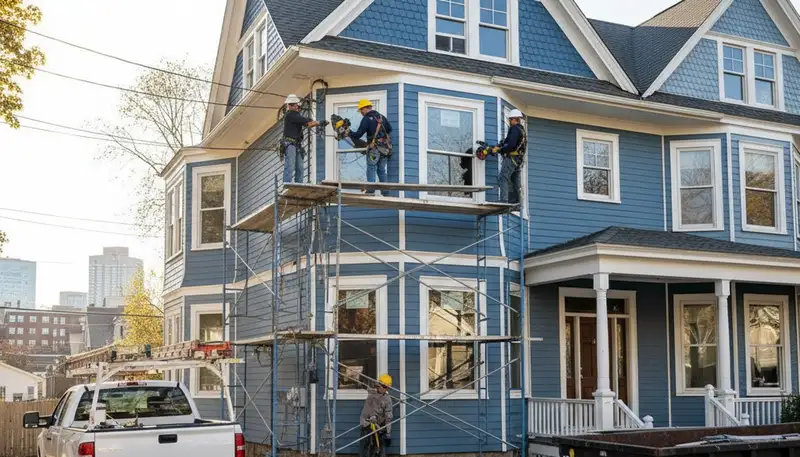 Vinyl siding installation in Medford, MA for durable, weather-resistant home exterior protection