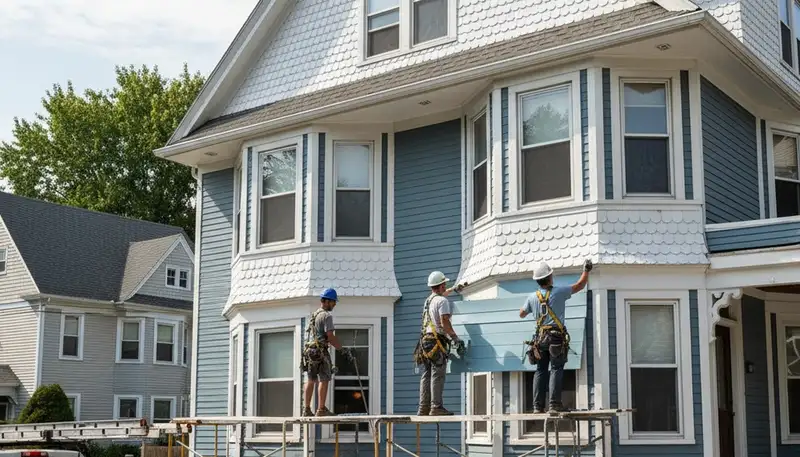Vinyl siding contractor serving Medford, MA for residential home exterior upgrades