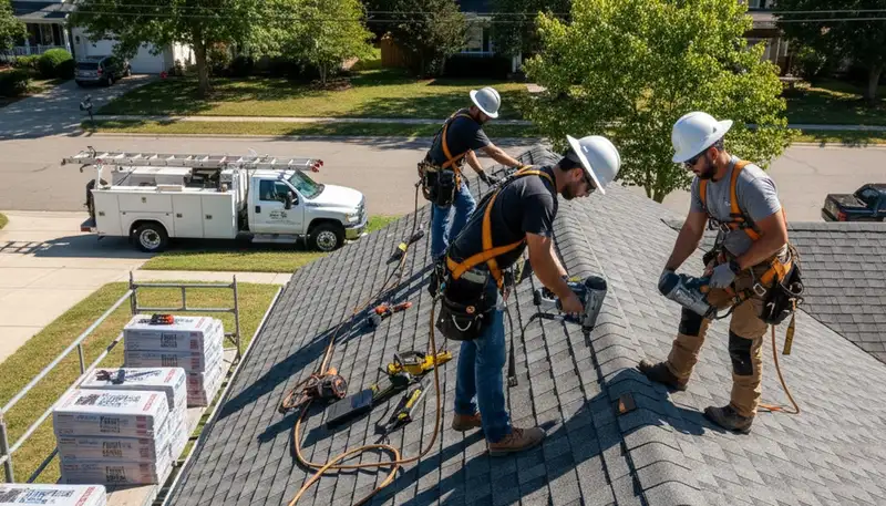 Roof installation in Medford, MA by FX Remodeling & Exteriors for durable weather protection
