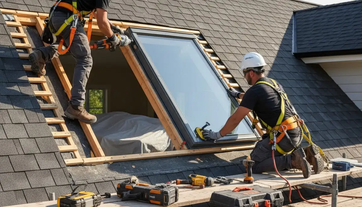 Skylight installation in Medford, MA by FX Remodeling & Exteriors for brighter, more comfortable interiors