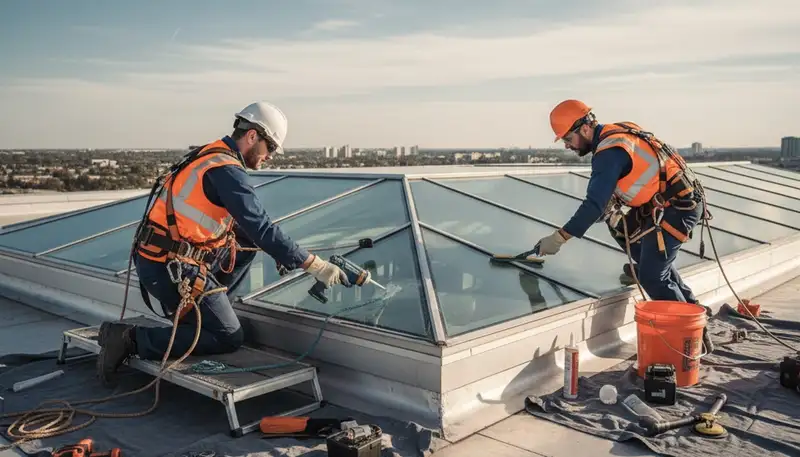 Skylight repair in Medford, MA for leaks, cracked glass, and failing seals on local homes