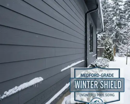 Vinyl siding for Medford, MA homes designed to protect against harsh winter weather